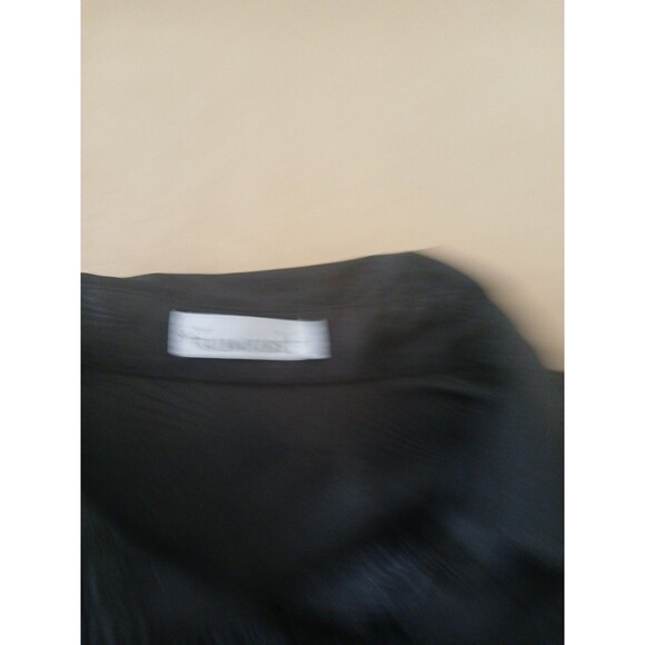 Rumours Womens S Button Up Blouse Top Shirt Black Art Deco Whimsigoth - Picture 2 of 8